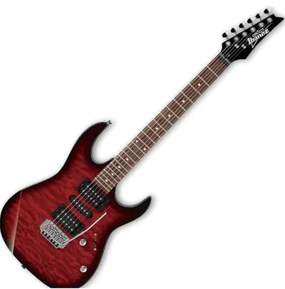 Chitara electrica Ibanez - GRX70QA, Transparent Red Burst