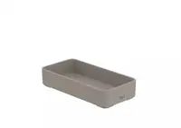 Etajera baie Roca Ona A817671C80, pe blat, 151 x 75 mm, plastic, mat, Bej
