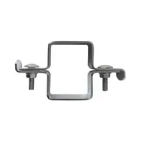 Set 10 x Brida Fixare Traseu Stalpi Rectangulari Stalp 60x40 Mm Zincat Electrolitic