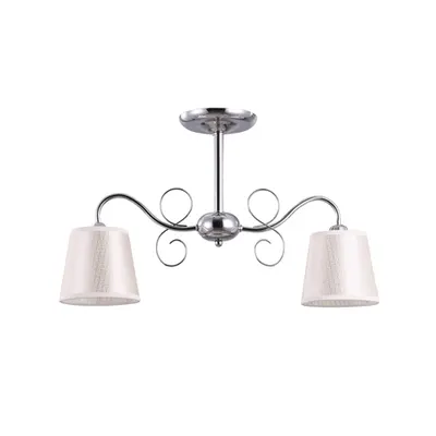 Lustra Ivy Crom+Alb 2xE27 60W