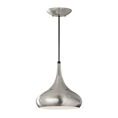 Lampa suspendata Beso 1 Light Medium Pendant – Brushed Steel