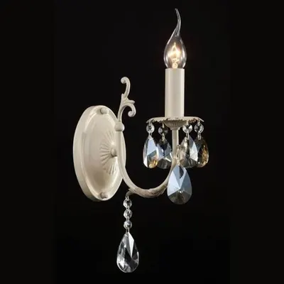 Aplica Elegant Pastello,1 x E14, 230V, D.11cm,H.33 cm,Alb