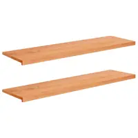 vidaXL Pervazuri 2 buc. Lacuit 140 x 40 x 2 cm Lemn de fag masiv