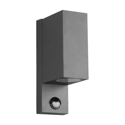 Corp de iluminat pentru exterior de perete cu senzor de mișcare (înălțime 22 cm) Roya – Trio