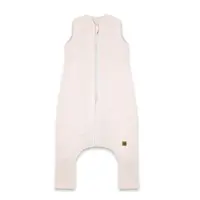 Sac de dormit, MimiNu, Premium, Cu picioruse, De iarna, Din bumbac interlock certificat Oeko Tex Standard 100, Cu fermoar, 1 - 2.5 ani, S, Soft Powder Pink