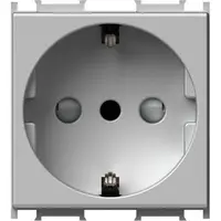Modul Priza SCHUKO/ITA 1P 16A ST IP20 Argint, TEM Modul TEM-VM32ES-U