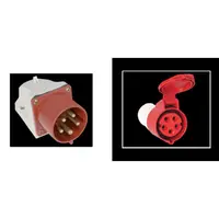 Pachet Fisa Fixa si Priza Mobila Industriala HT 32A IP44 400V 5 Poli - Conexiuni Trifazate cu Nul, Mobile si Sigure