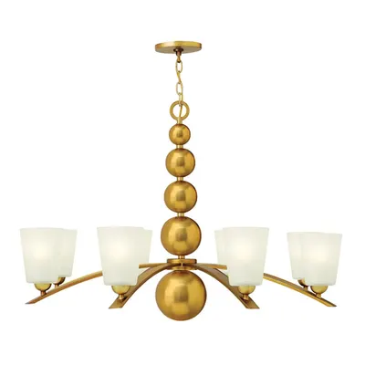 Corp de iluminat suspendat, lustra Zelda 8 Light Chandelier – Vintage Brass