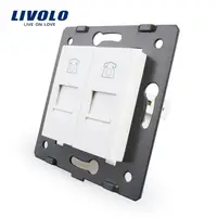 Modul Priza dubla telefon , 2xRJ11 Alb