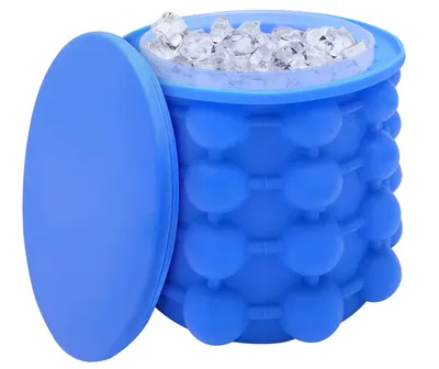 Frapiera gheata 2 IN 1 din silicon si forma pentru cuburi de gheata