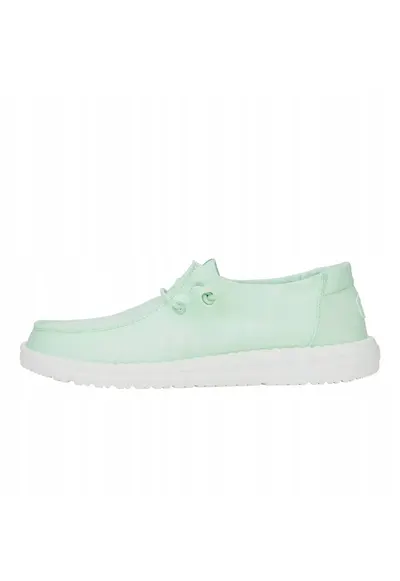 Mocasini Femei Spuma EVA - Wendy Stretch Canvas - Verde - Verde