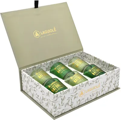 Set de lumânări parfumate Laguiole - Camelie și floare de in, 6 buc