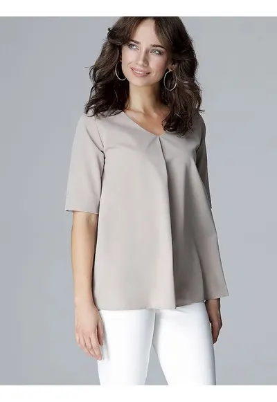 Bluza dama bej - poliester - croiala lejera