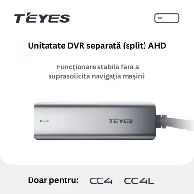 Teyes AHD DVR Box pentru CC4/CC4L, Inregistrare Video 1920x1080, H.265/H.264, Night Vision, Card Micro TF