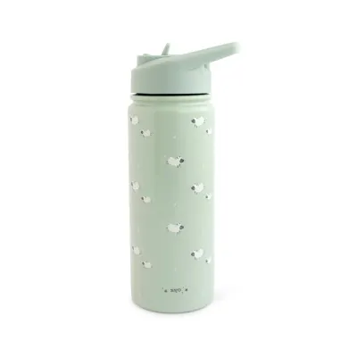 Sticla termica Premium pentru copii Saro Funny Farm 500 ml, otel inoxidabil 304, fara BPA, anti-condens, 12h, cu pai retractabil si capac etans
