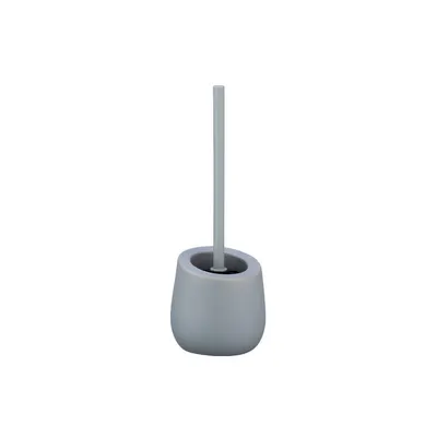 Perie cu suport din ceramică pentru toaletă Wenko Badi, gri