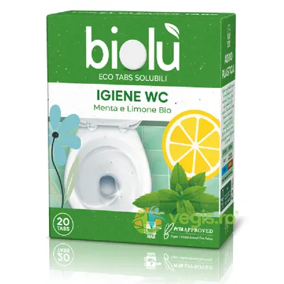 Tablete pentru Toaleta cu Menta si Lamaie Bio 20buc