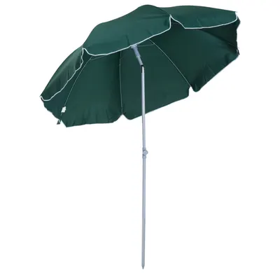 Outsunny Umbrelă de Exterior 2X2.3M cu Baldachin Înclinabil Verde