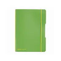 Caiet My.Book Flex A5, 40file, Herlitz verde deschis transparent, matematica