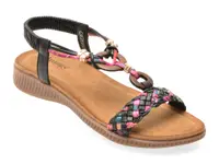 Sandale IMAGE negre, 920, din piele ecologica
