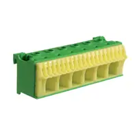 Borniera QuickConnect PE 25mmp verde galben , 26 borniere