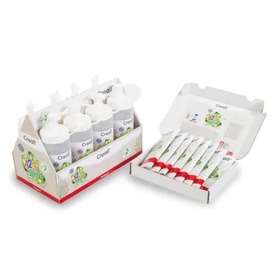 Set de vopsele pulbere cu flacoane din plastic
