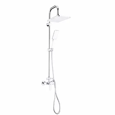 Coloana de dus Boet Luca 14430 bara fixa baterie monocomanda furtun si para de dus crom