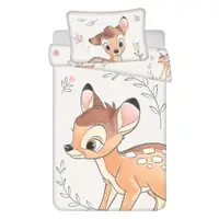 Lenjerie de pat pentru copii din bumbac pentru pătuț 100x135 cm Bambi "Beige" – Jerry Fabrics
