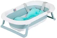 Cadă pliabilă cu plasă Chipolino - Isla, 81 cm, albastru