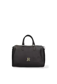 Geanta bowler din piele Idalia - Auriu/Negru