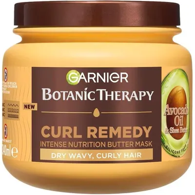 Masca de Par Garnier Botanic Therapy, pentru Par Uscat, Ondulat si Cret, Ulei de Avocado si Unt de Shea, 340 ml