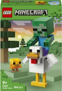Set de construcție LEGO Minecraft – Jockey pe găină (21582)