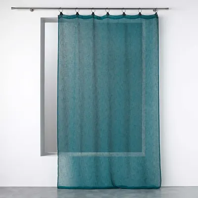 Perdea albastră din voal 140x240 cm Linka – douceur d'intérieur