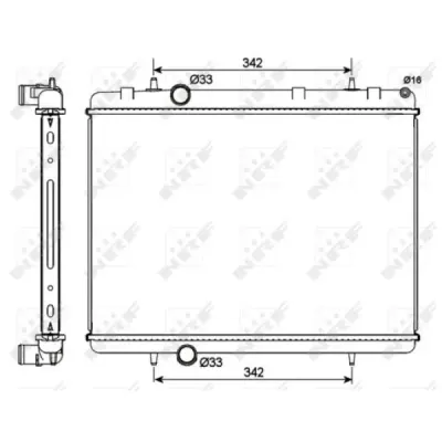 Radiator, racire motor NRF 53112