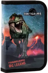 Penar școlar echipat Derform Dinosaur 17 - cu 1 fermoar