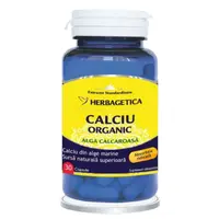 Calciu Organic cu alga calcaroasa, Herbagetica | 30 capsule