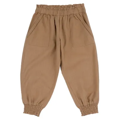 Pantaloni copii Chicco, maro deschis, 02051-70MC