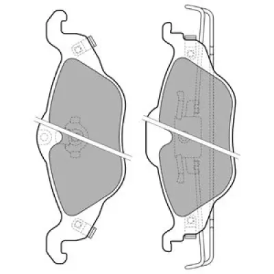 Set placute frana, frana disc DELPHI LP1673