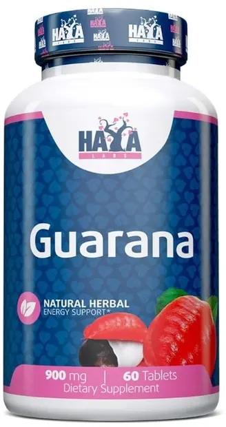 Guarana, 900 mg, 60 tablete, Haya Labs