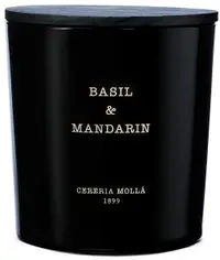 Lumânare parfumată Cereria Molla - Basil & Mandarin, 600 g