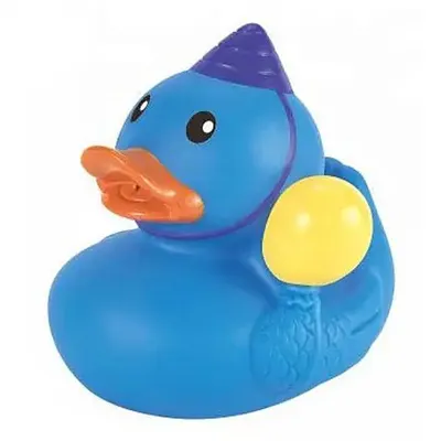 Jucărie de baie pentru bebeluși Raya Toys – Rață de cauciuc albastră