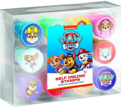 Set de joc Totum - stampile Paw Patrol, 12 bucati
