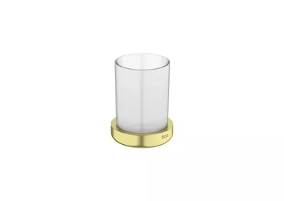 Pahar baie Roca Tempo A817022VA0, pe blat, metal/sticla, mat, Alama