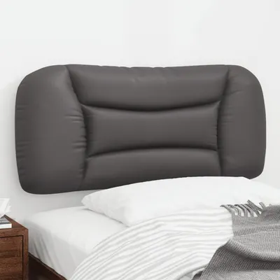 vidaXL Pernă pentru tăblie, Hvar, gri, 90 cm, piele artificială