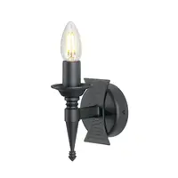 Aplica Saxon 1 Light Wall Light – Black