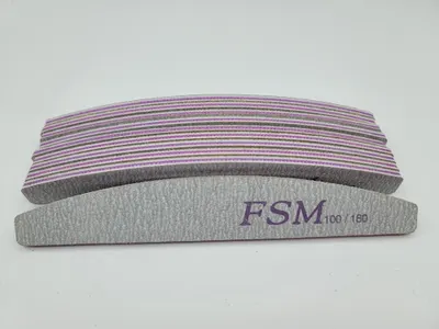 Set 10 Bucati Pila Unghii Semiluna FSM 100/180 - PFSM100/180