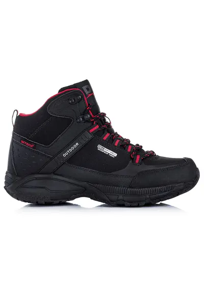 Pantofi sport barbati - trekking - negru - material sintetic - talpa cauciuc