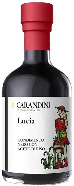 Lucia Dressing bio negru cu oțet de orez, 250 ml, Carandini