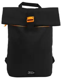 Ghiozdan I-Total RPET - Negru cu portocaliu, 26 l