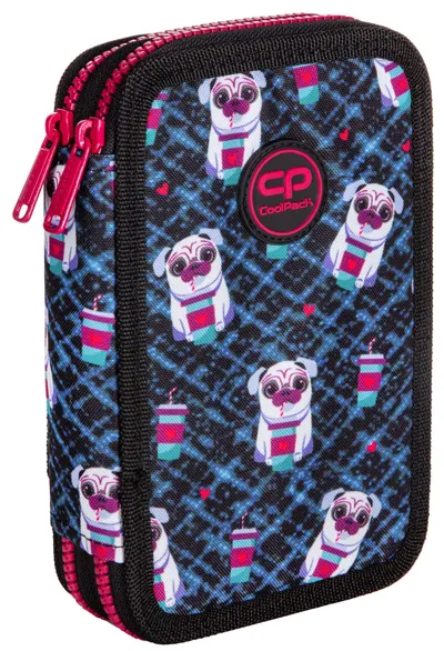 Penar școlar echipat Cool Pack Jumper 2 - Cute Puppies, cu 2 compartimente